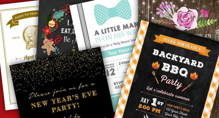 Six Free Printable Party Invitations You Can Personalize For Your Event