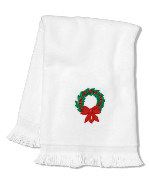 Wreath Velour Fingertip Towel