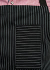 Tony Plus Black Apron with Stripes